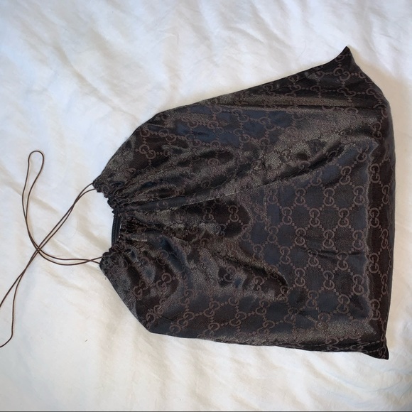 Gucci Shoulder Handbag Black Nylon Zip Top Hobo - Picture 6 of 11